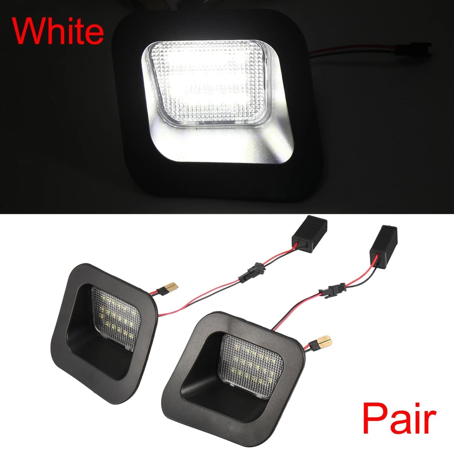 Pair LED License Plate Lamp Assembly for Dodge Ram 1500 2500 3500