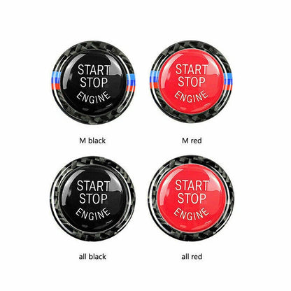 Carbon Fiber Engine Start Stop Button Ring for BMW E90 E92 E93 (2007-2013)