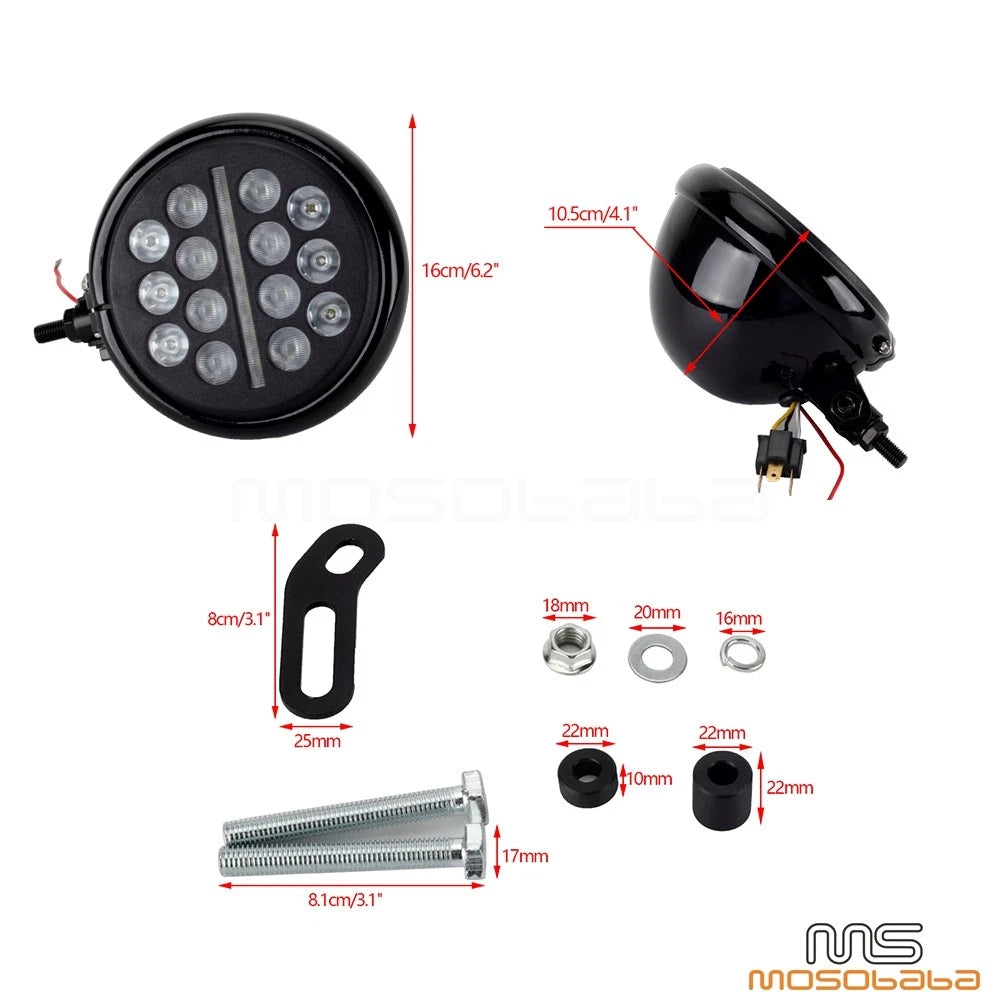 5.75'' LED Headlight Fairing Windshield for Harley Low Rider S114 S117 (2021-2023)