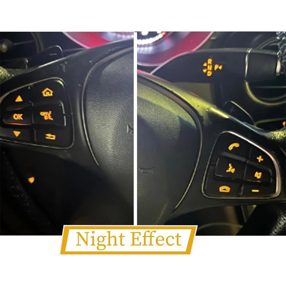 Steering Wheel Button Black Trim for Mercedes Benz GLC C Class (2015-2018)