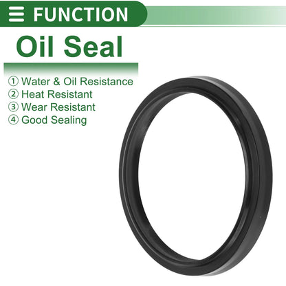 Oil Seal Rotary Shaft Seal NBR Rubber 50x58x5mm Black 5 Pcs for Make Model