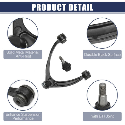 4 x Front Lower Upper Control Arm Ball Joint for Chevrolet Avalanche