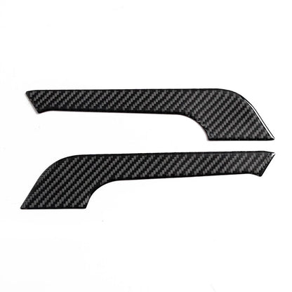 Cup Holder Cover Trim Sticker for Dodge Charger 2011-2014 Carbon Fiber Accessory
