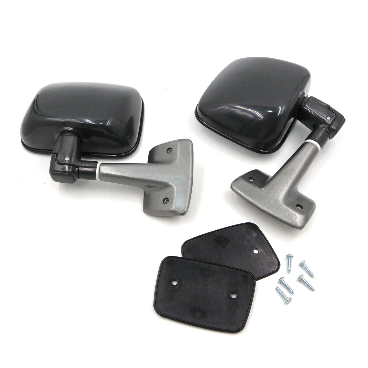 Black Side Door Mirrors for Toyota Land Cruiser 4D Wagon BJ60 FJ60 HJ60 1980-1990