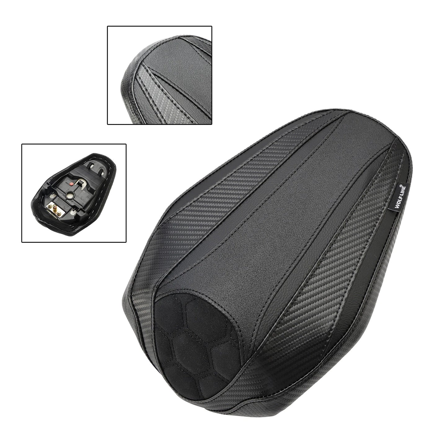 Passenger Rear Seat Cushion Black for Kawasaki ZX-4R (2023)