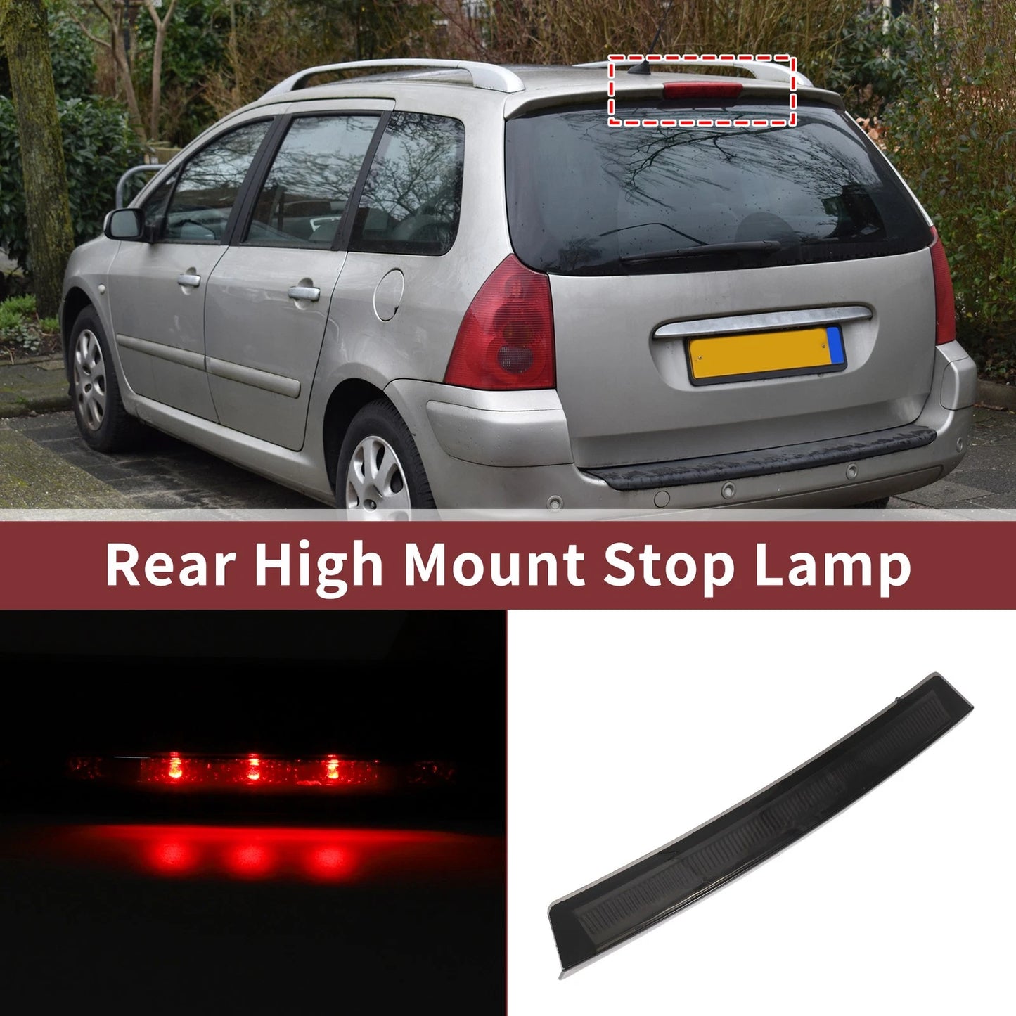 Red LED Third Brake Light for Ford Mustang (1999-2004)