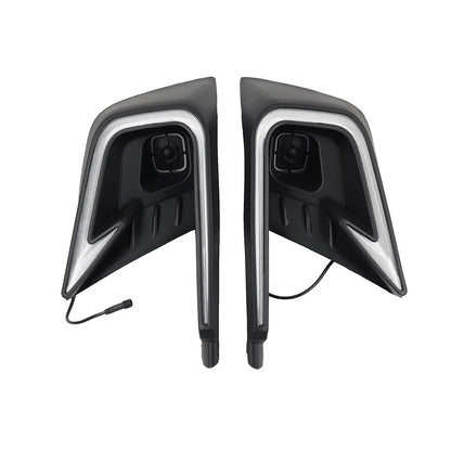 Daytime Running Lights with Turn Signal Fog Lamp Bezel for Honda Civic (2022-2024)