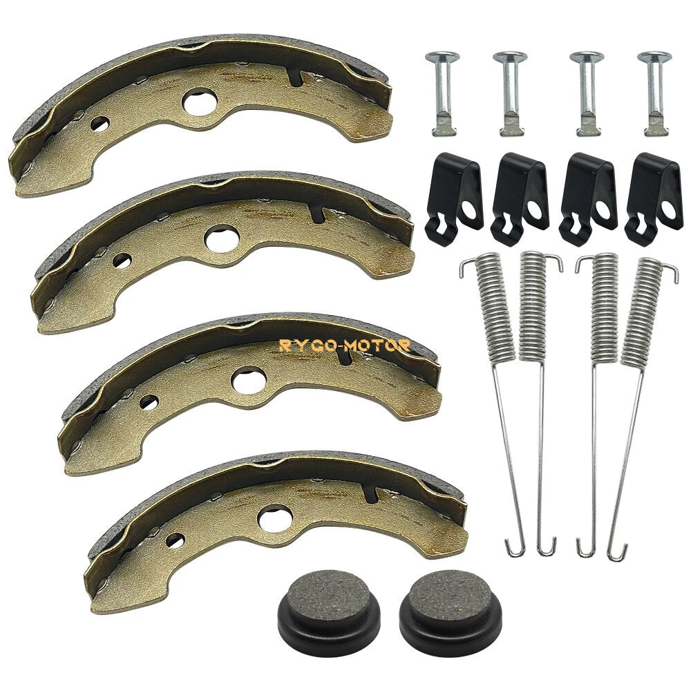 2 x Front & Rear Brake Shoes/Pads for Yamaha YFM350FW Big Bear (1987–1995)