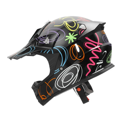Youth ATV Helmet DOT Off Road Full Face for Kids Motocross (S/M/L/XL)