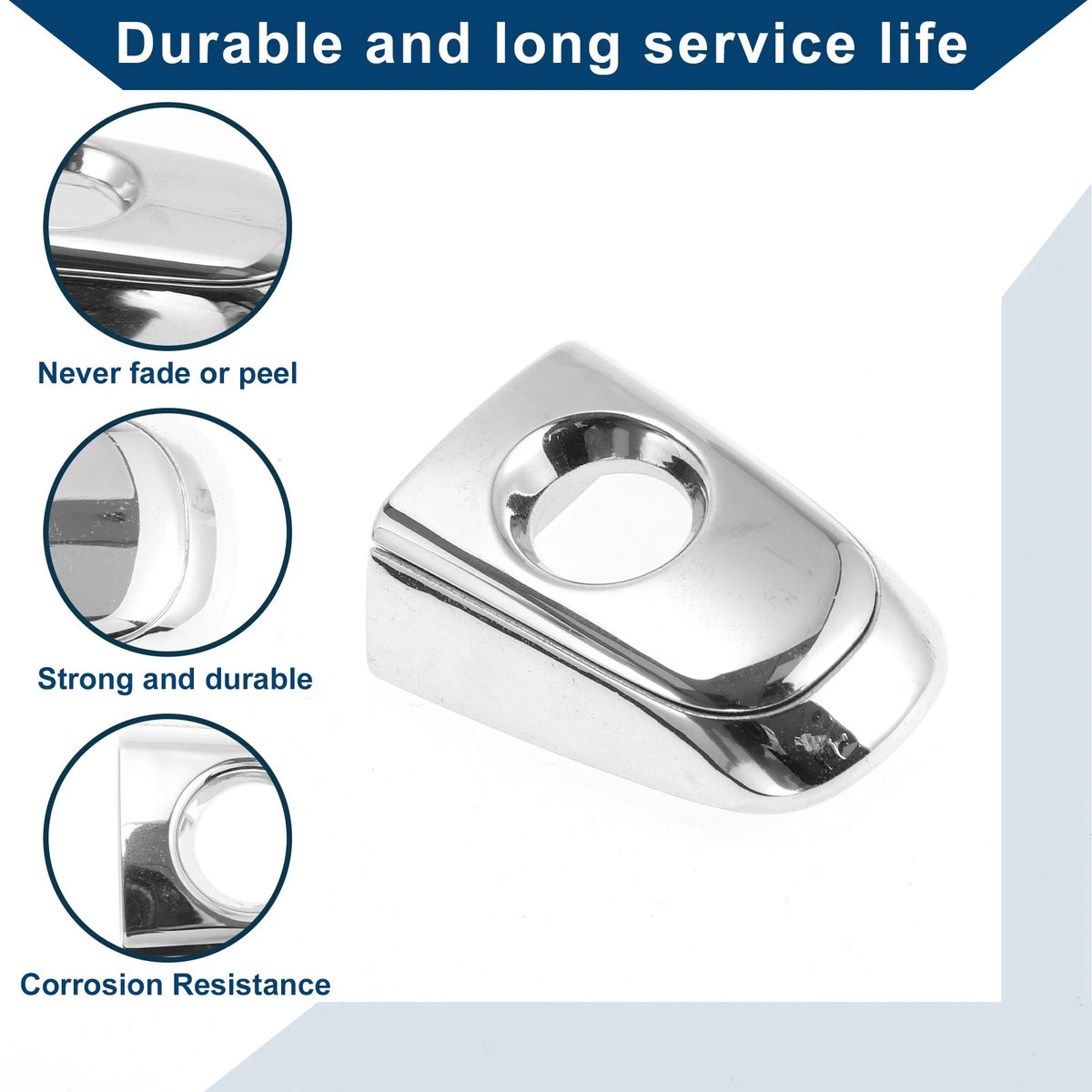Exterior Door Handle Cover Trim for Toyota Camry (2006-2009) Silver ABS