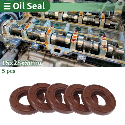 Oil Seal / 15x28x5mm / Seal Ring FKM Rubber for All Models