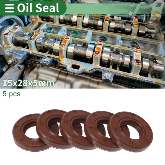 Oil Seal / 15x28x5mm / Seal Ring FKM Rubber for All Models
