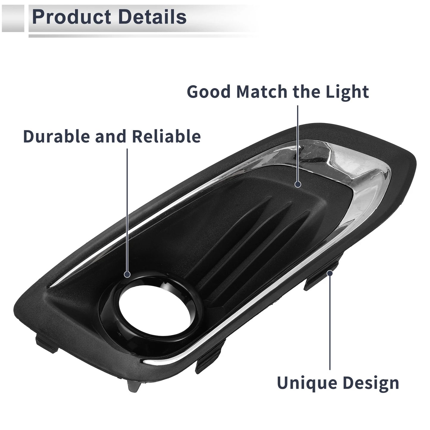 Front Right Fog Light Grill for Ford Escort (2017-2022)