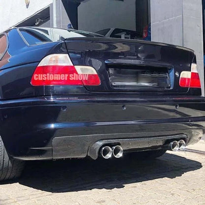 Real Carbon Fiber Rear Bumper Diffuser Lip for BMW 3Series E46 M3 Coupe 2001-06