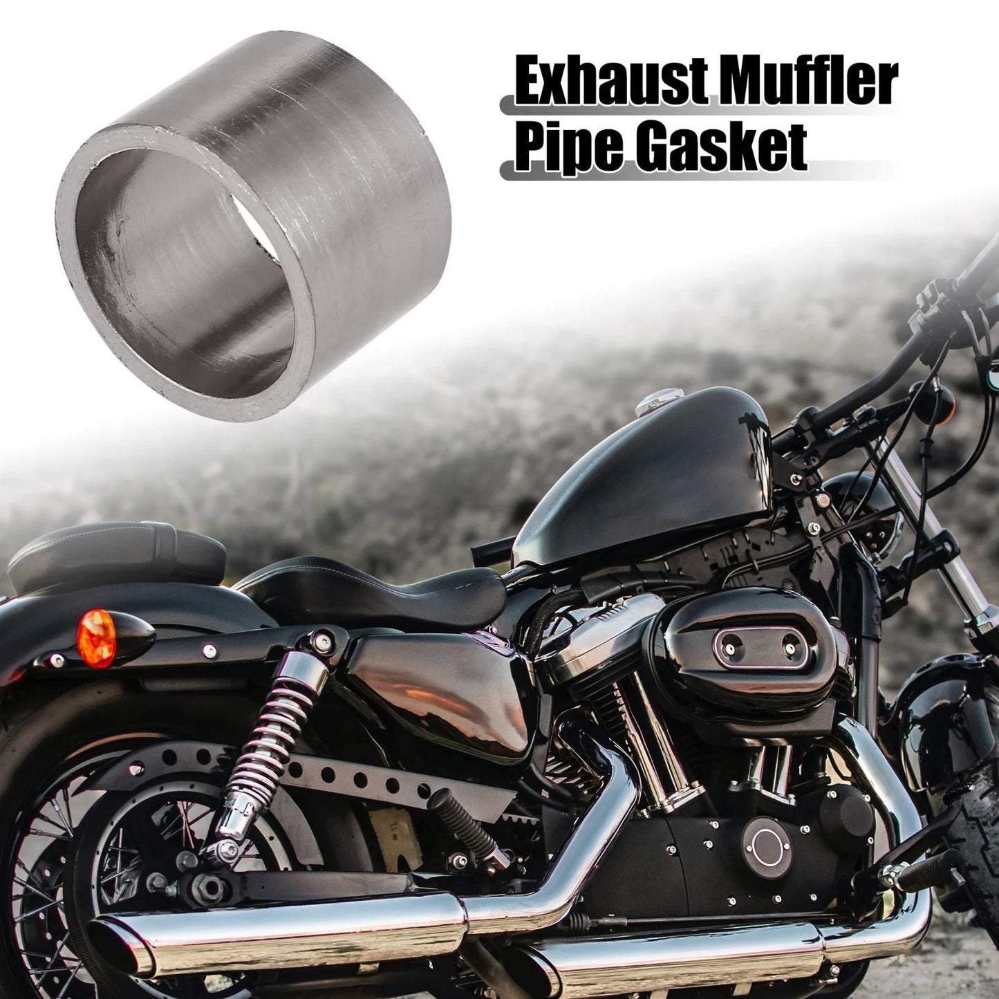 Exhaust Muffler Pipe Gasket Graphite Seal Ring / 35mm ID 42mm OD for Motorcycle