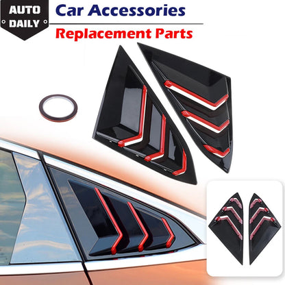 Louver for Honda Civic Body Side Air Vent Window Cover Gloss Black (2016-2020)