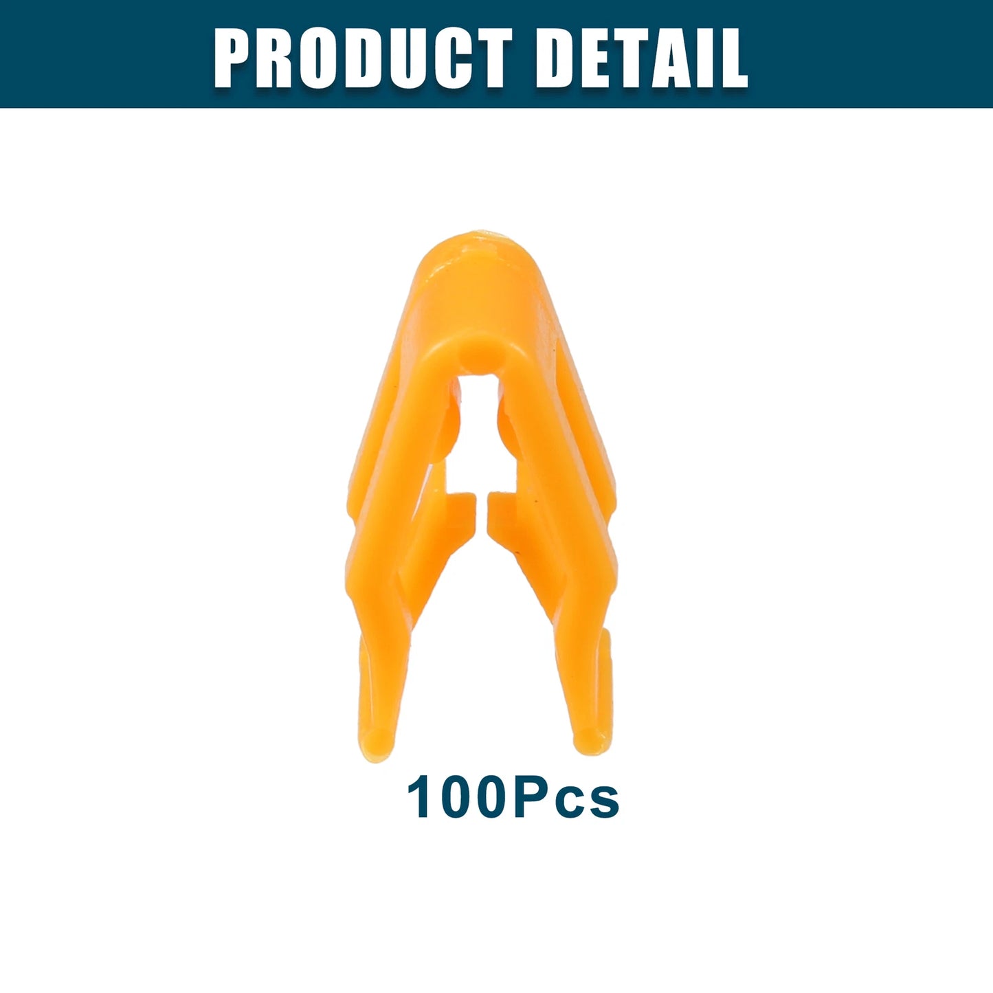 Center Console Dash Panel Clip for Ford - Pack of 100 Orange