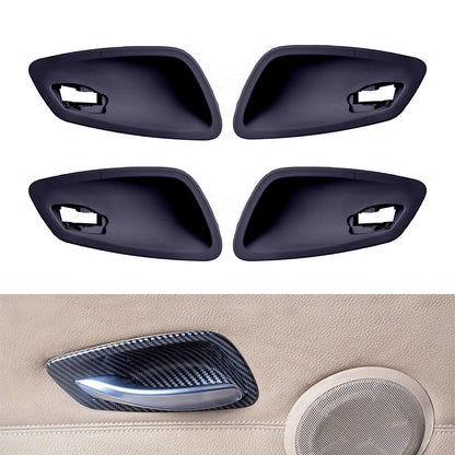4 x Inner Door Handle Bowl Covers for BMW 3 Series E90 (2005-2012) Black