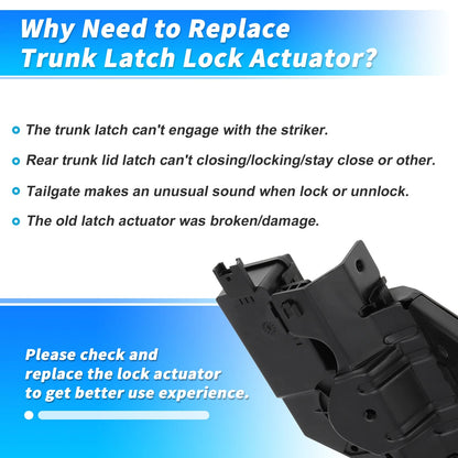 Trunk Latch Lock Actuator for BMW 128i 135i 328i 325i 330i 335i (2008-2013)