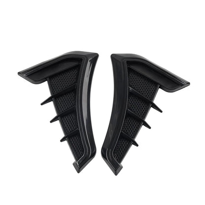 Black Fender Hood Air Flow Intake Trim for Car Side Ventilation Decals