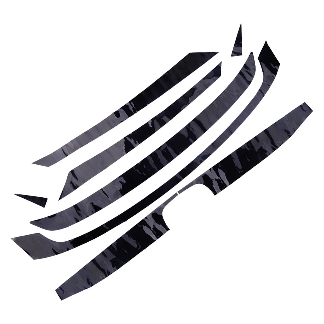 Gloss Black Front Bumper Grille Sticker for Honda Civic (2016-2020)