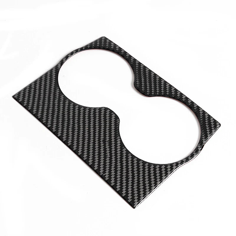 Carbon Fiber Rear Water Cup Holder Trim for Dodge Charger (2015-2020)
