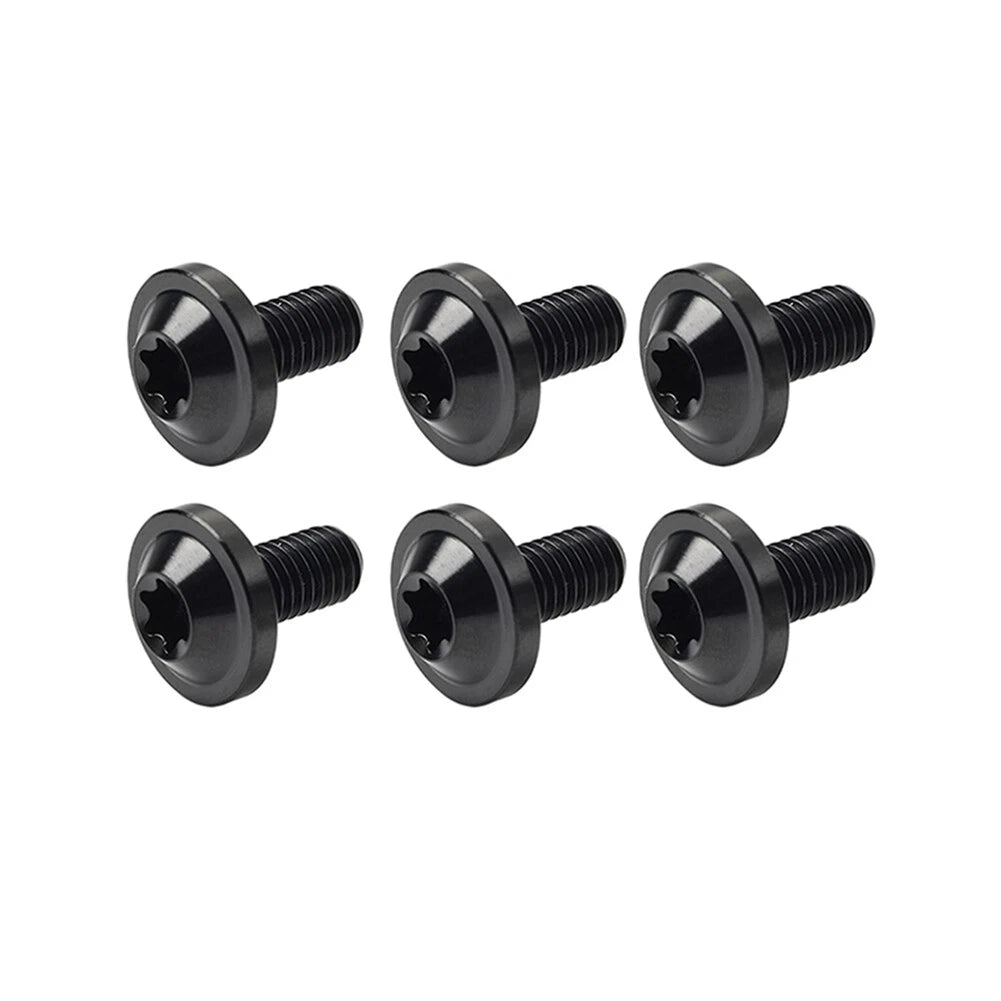 6 x Black Titanium M6x20mm Torx Head Bolts for Bike Motorcycle