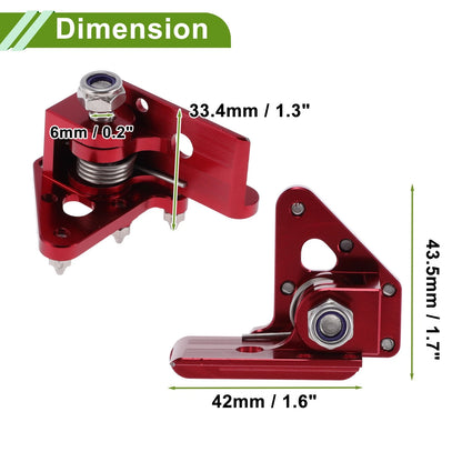 Motorcycle Foot Pegs for Honda CRF50 Footrests Red (2004-2023)