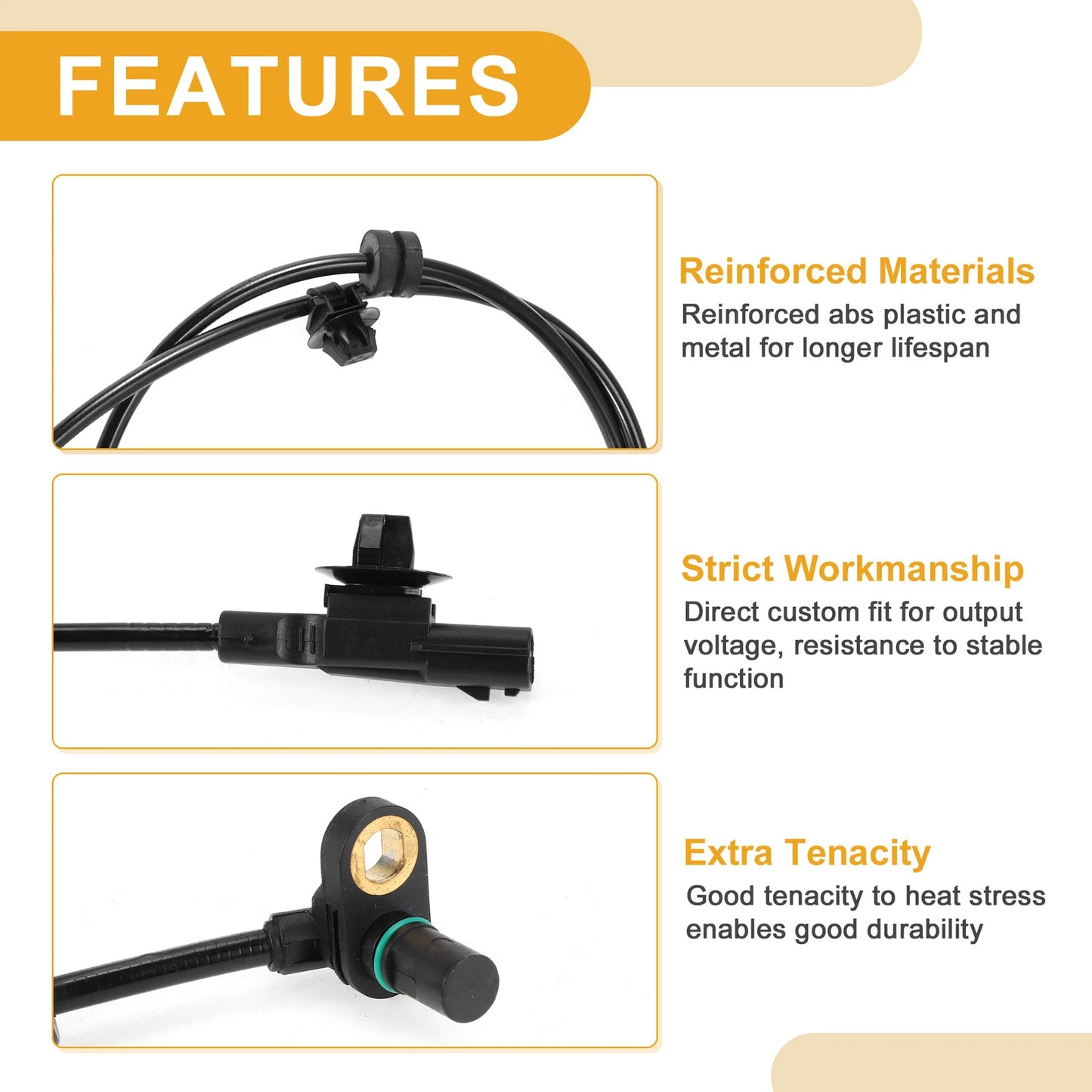 ABS Wheel Speed Sensor Front Left Right for Infiniti QX80 (2010-2017)