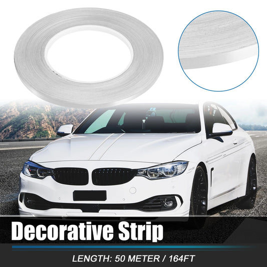 Decorative Strips Waterproof Silver Tone for Car Motorcycle