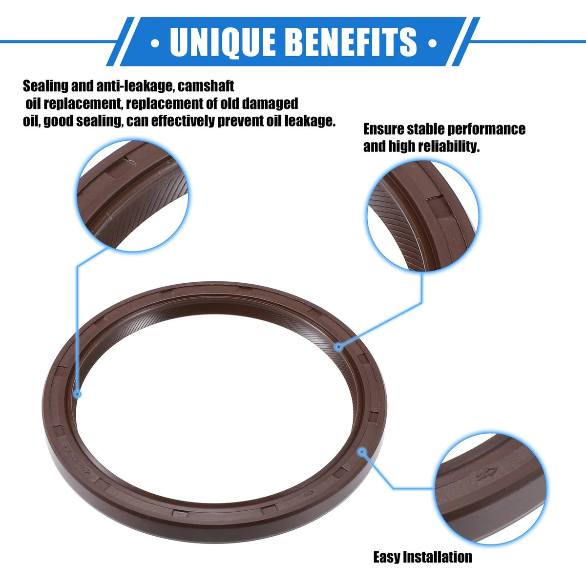 2 x Engine Crankshaft Oil Seal for Toyota Sienna (1998–2015)