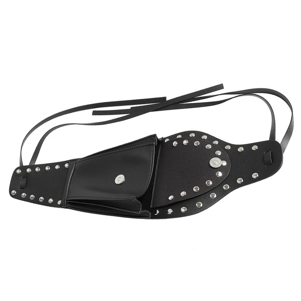Fuel Gas Tank Cover Black Dash Console Pouch Bag for Harley Sportster 883 (2004-2023)