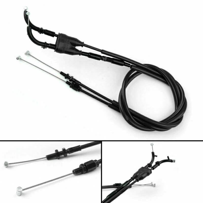 Throttle Cable Set - Push & Pull - Black for Yamaha MT-07 (2014-2021)