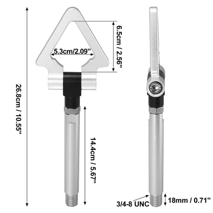 Silver Tone Triangle Tow Hook Screw for Lexus IS IS250 (2006-2013)