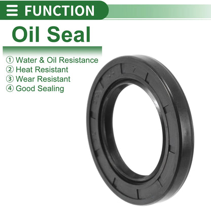 Oil Seal / 35x55x7mm / NBR Rubber Black 5 Pcs for Make Model