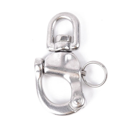 1pcs / 70mm / Marine Grade 316 Stainless Steel Snap Shackle With Swivel Bail