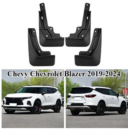 4X Molded Splash Guards Mud Flaps Fender for Chevrolet Blazer (2019–2024)