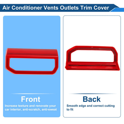 Air Condition Outlet Vent Trim Cover Frame for Toyota Tacoma (2024-2025)  Red