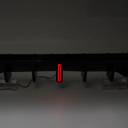 Gloss Black Rear Diffuser Bumper Lip with LED Light for BMW G01 LCI (2017-2021)