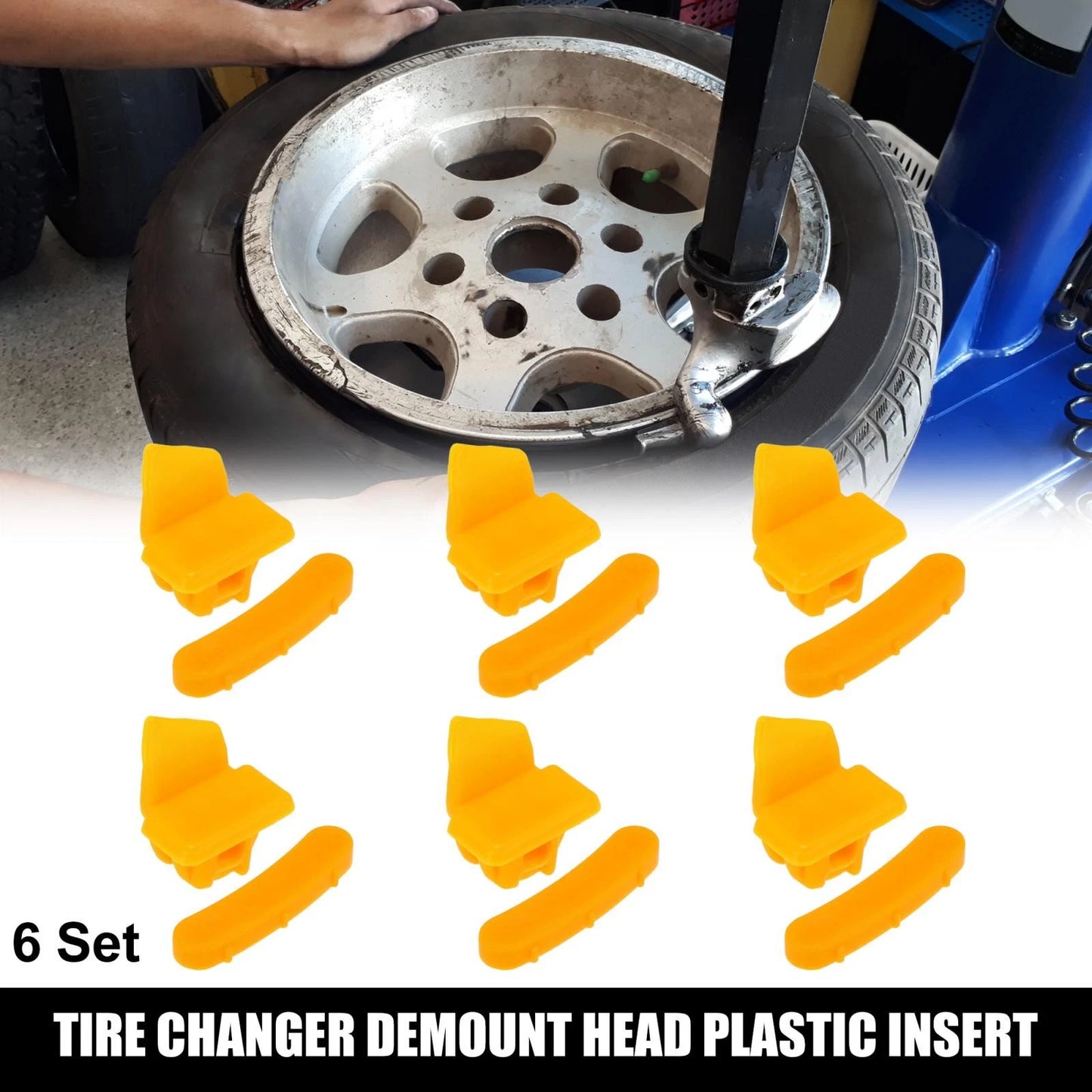 6 x 1.02x0.75x1.1 Demount Head Insert for Motorcycle Tire Changer
