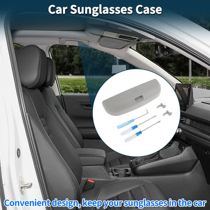 Sunglasses Case for BMW X1 U11 iX1 2022-2024 Eyeglasses Holder Grey