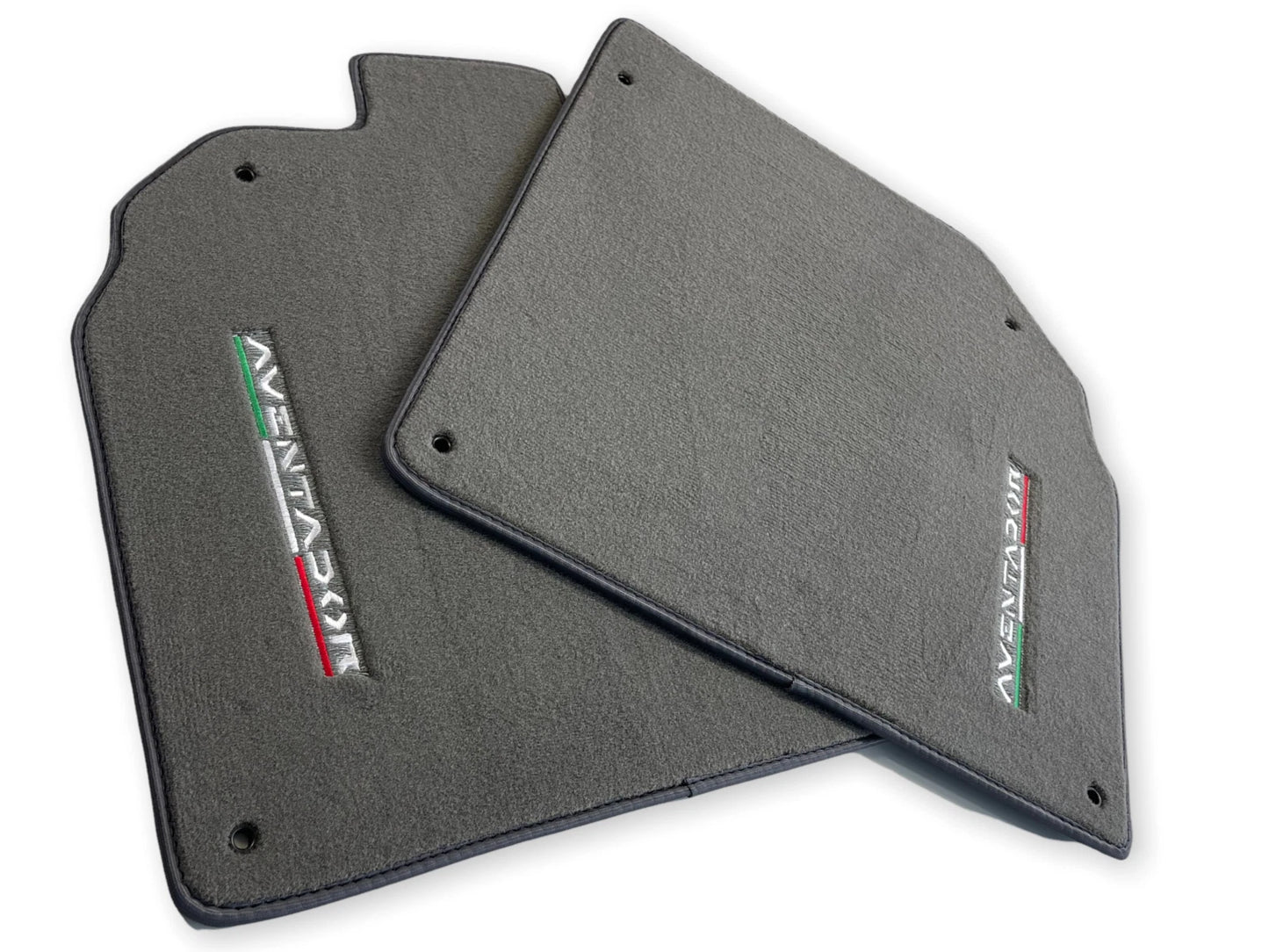 Gray Carpet Floor Mats for Lamborghini Aventador (2012-2022) AutoWin 2 x