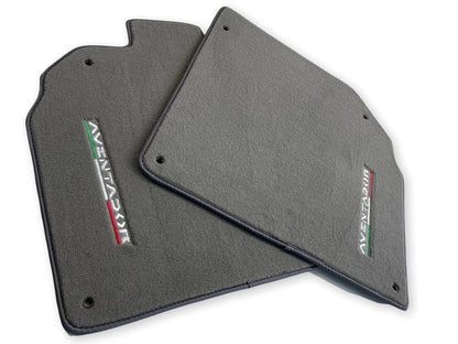Gray Carpet Floor Mats for Lamborghini Aventador (2012-2022) AutoWin 2 x