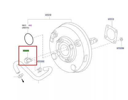 Check Valve for Nissan Micra K13, Versa, Sunny (2010-2019)