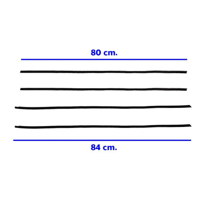 Weatherstrip Door Belt Out+In Set 4 Fits Datsun Sunny KB110 2D Coupe 70-73 D06