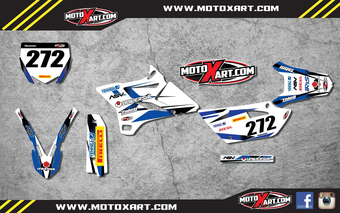 STORM Style Stickers Kit for YAMAHA YZ 85 (2015-2021)