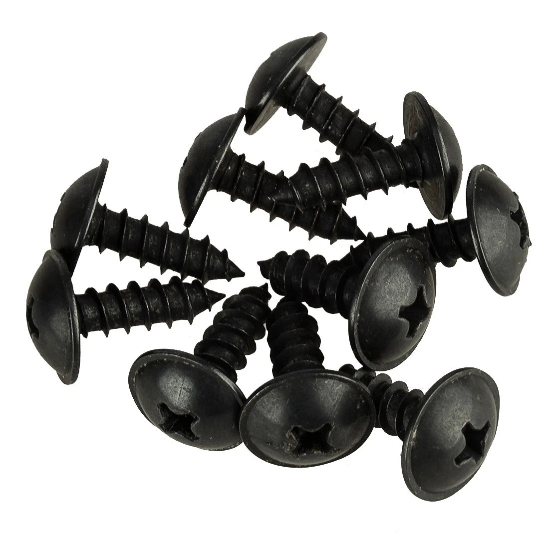 10 x Black Fender Liner Bracket Screws for Hyundai Kia