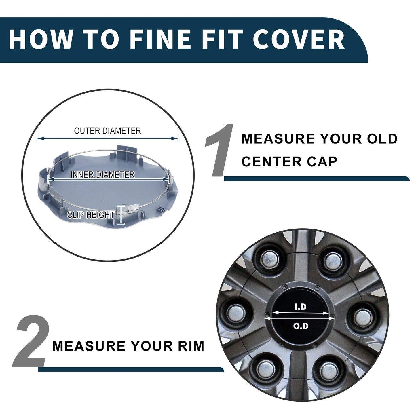 Wheel Center Caps 150mm for Infiniti Silver Tone Plastic