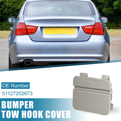 Rear Bumper Tow Hook Cover for BMW 3 Series E90/E91 (2009 - 2012) Silver Gray