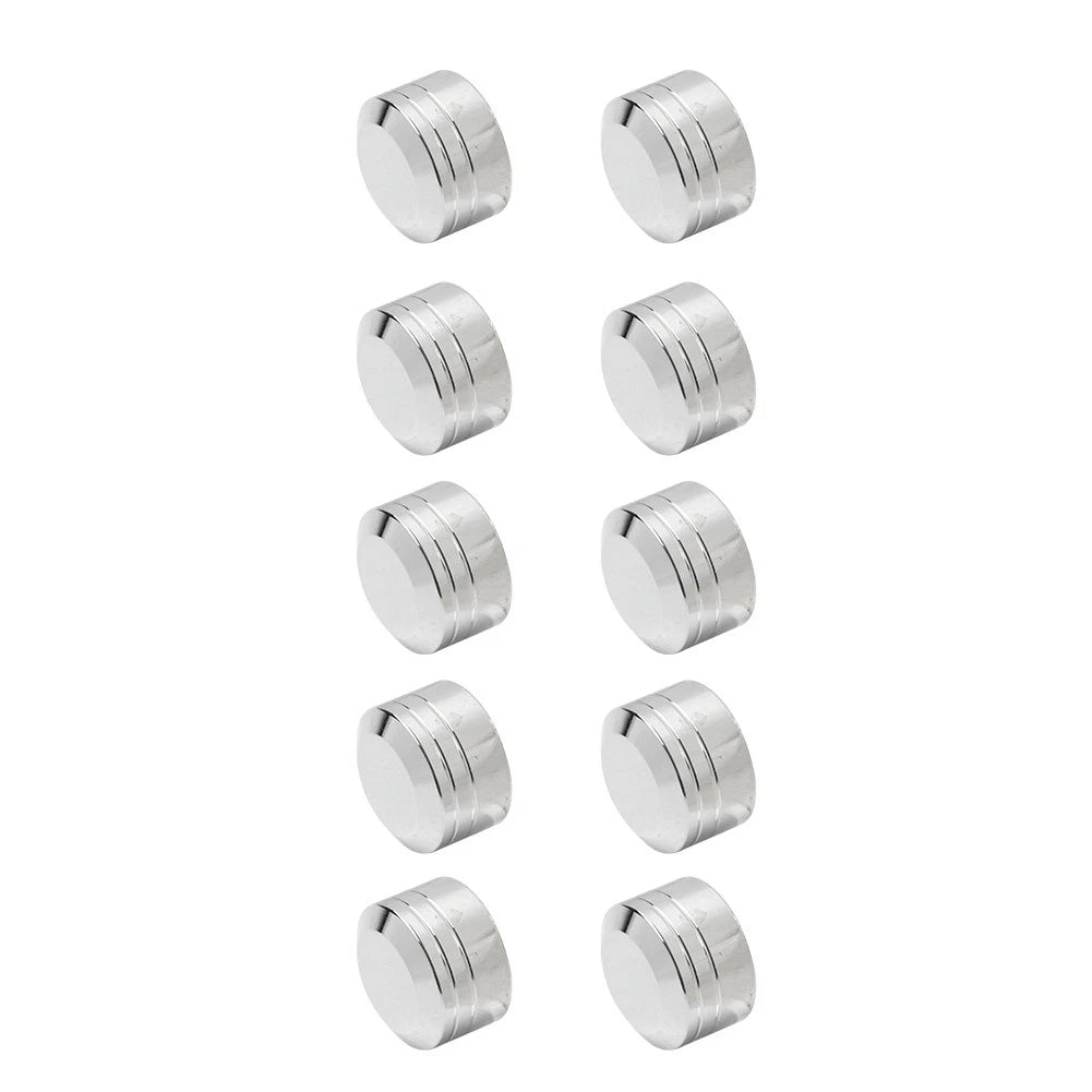 10 x Chrome Engine Bolt Topper Caps Covers for Harley Dyna Softail
